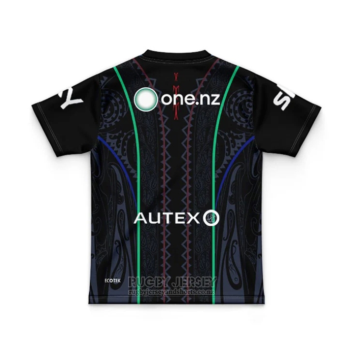 Jersey Kid's New Zealand Warriors Rugby 2024 Indigenous
